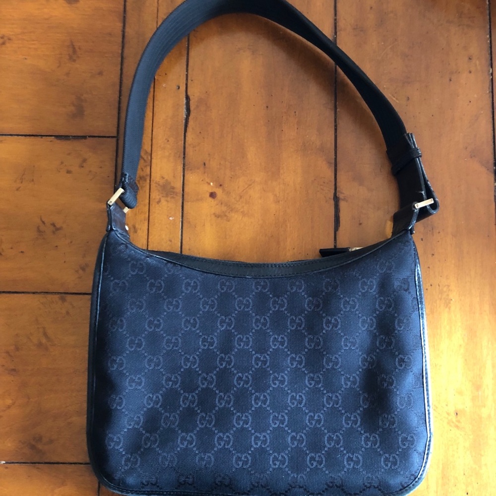 Gucci Monogram Fabric Hobo - Picture 2 of 2